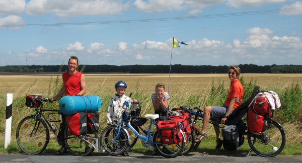 Familienfoto Fahrradtour 2007